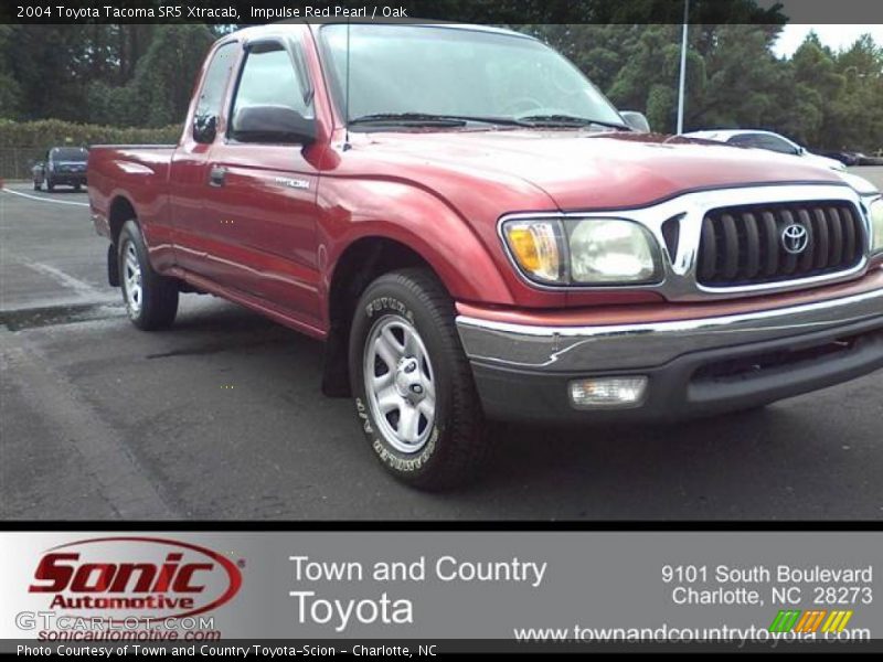 Impulse Red Pearl / Oak 2004 Toyota Tacoma SR5 Xtracab