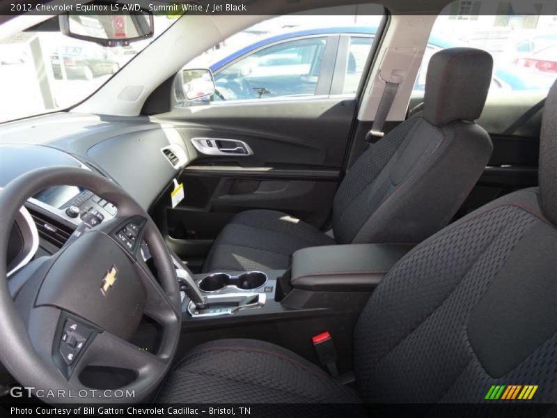 Summit White / Jet Black 2012 Chevrolet Equinox LS AWD