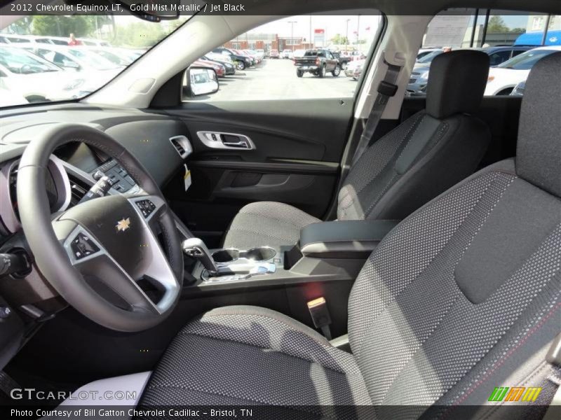 Gold Mist Metallic / Jet Black 2012 Chevrolet Equinox LT