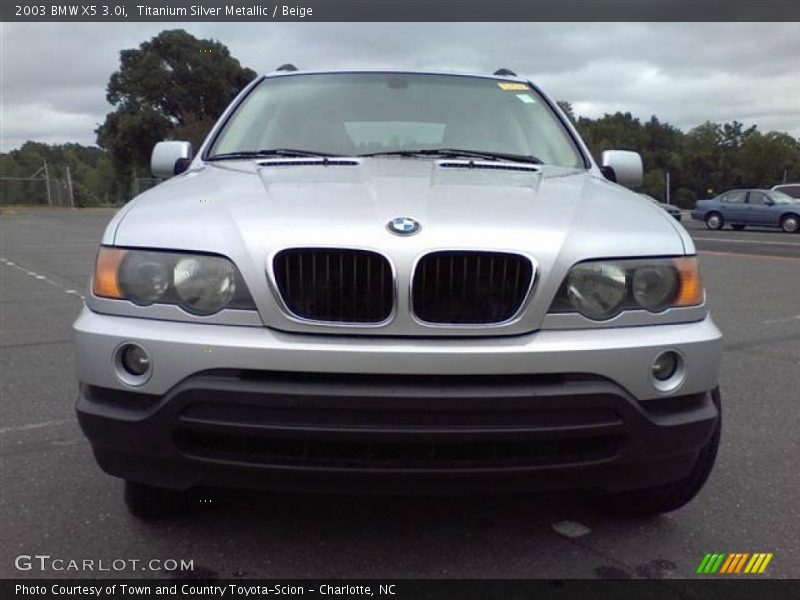 Titanium Silver Metallic / Beige 2003 BMW X5 3.0i
