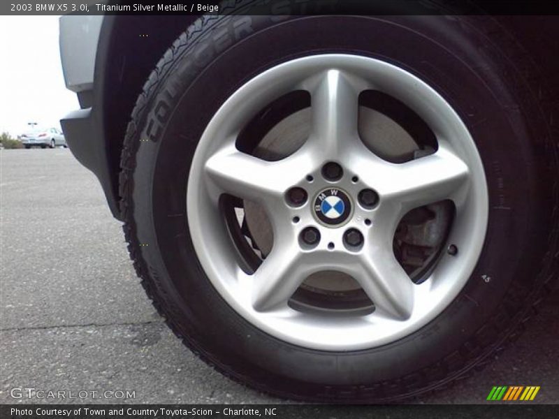 Titanium Silver Metallic / Beige 2003 BMW X5 3.0i