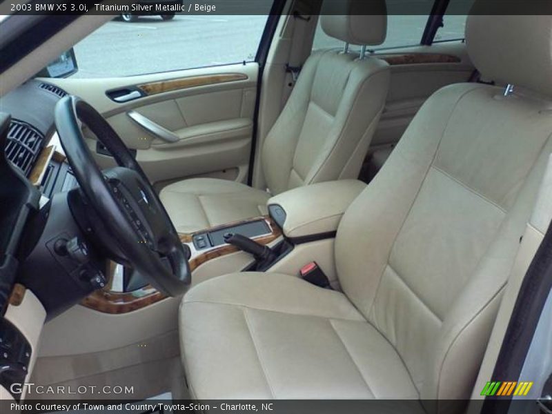 Titanium Silver Metallic / Beige 2003 BMW X5 3.0i