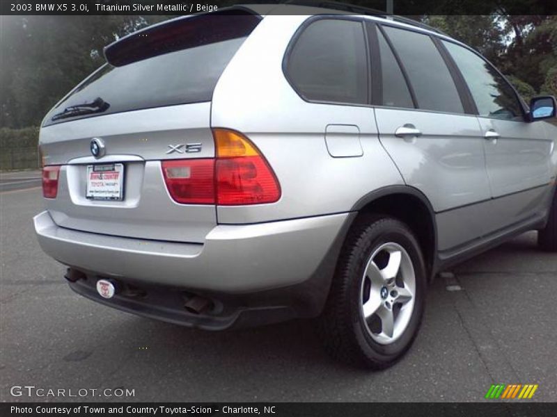 Titanium Silver Metallic / Beige 2003 BMW X5 3.0i