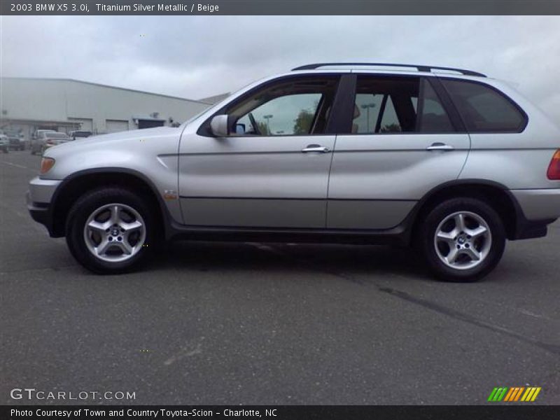 Titanium Silver Metallic / Beige 2003 BMW X5 3.0i