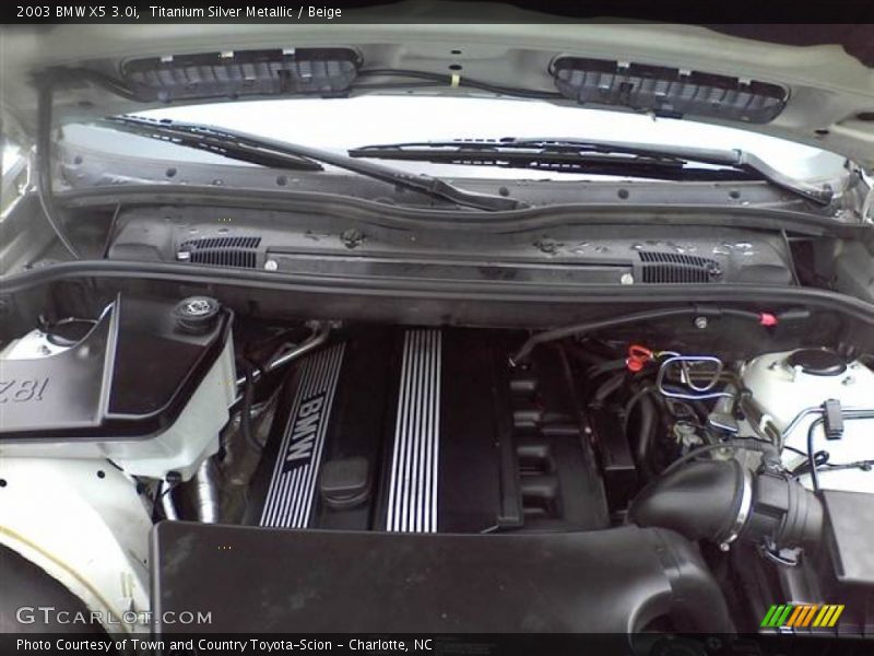 Titanium Silver Metallic / Beige 2003 BMW X5 3.0i