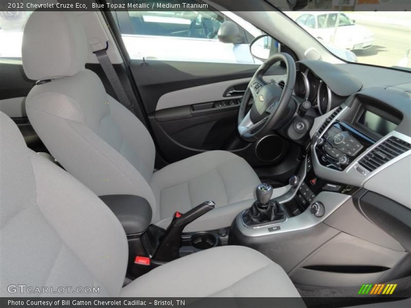 Blue Topaz Metallic / Medium Titanium 2012 Chevrolet Cruze Eco