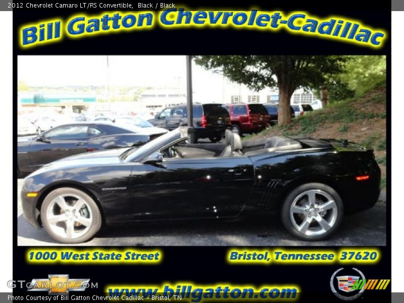 Black / Black 2012 Chevrolet Camaro LT/RS Convertible