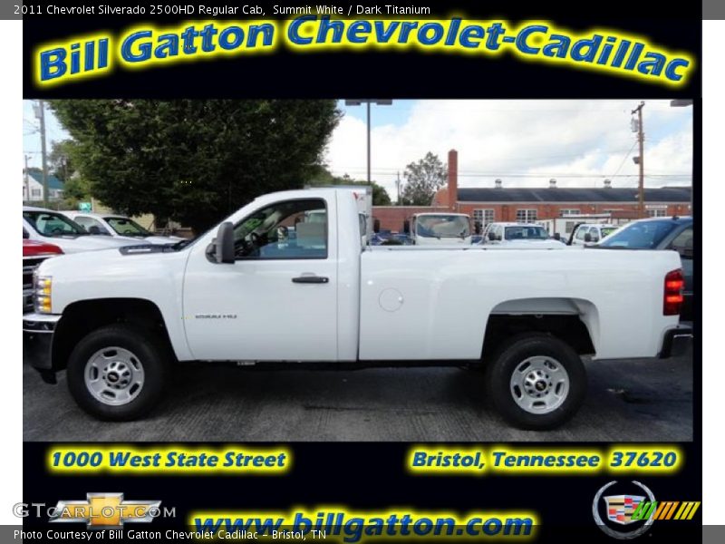 Summit White / Dark Titanium 2011 Chevrolet Silverado 2500HD Regular Cab