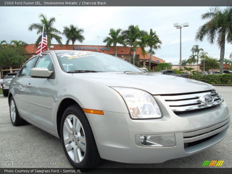 Smokestone Metallic / Charcoal Black 2009 Ford Fusion SEL