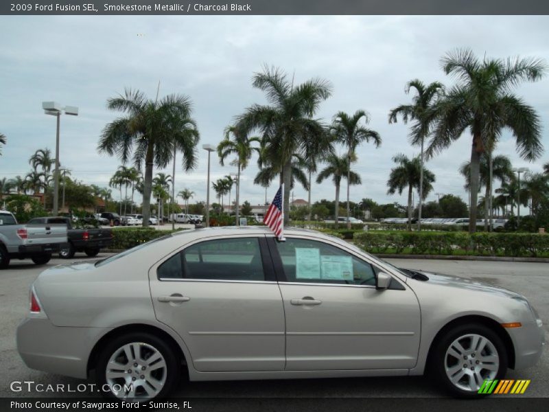 Smokestone Metallic / Charcoal Black 2009 Ford Fusion SEL