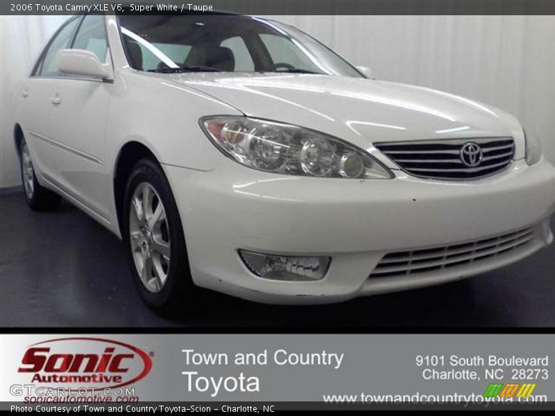 Super White / Taupe 2006 Toyota Camry XLE V6