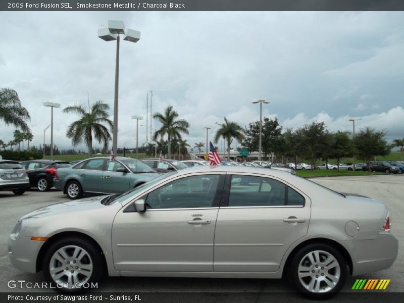 Smokestone Metallic / Charcoal Black 2009 Ford Fusion SEL