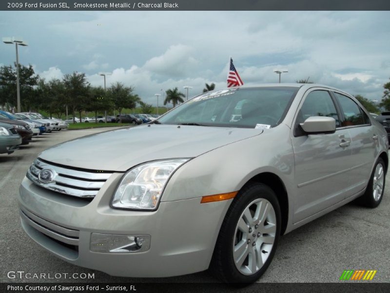 Smokestone Metallic / Charcoal Black 2009 Ford Fusion SEL