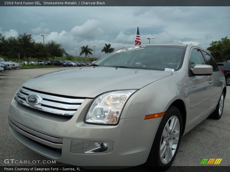 Smokestone Metallic / Charcoal Black 2009 Ford Fusion SEL