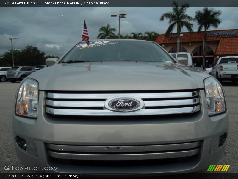 Smokestone Metallic / Charcoal Black 2009 Ford Fusion SEL