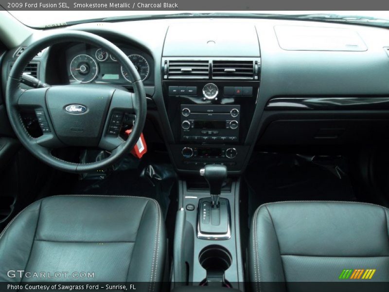 Smokestone Metallic / Charcoal Black 2009 Ford Fusion SEL