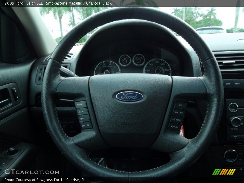 Smokestone Metallic / Charcoal Black 2009 Ford Fusion SEL