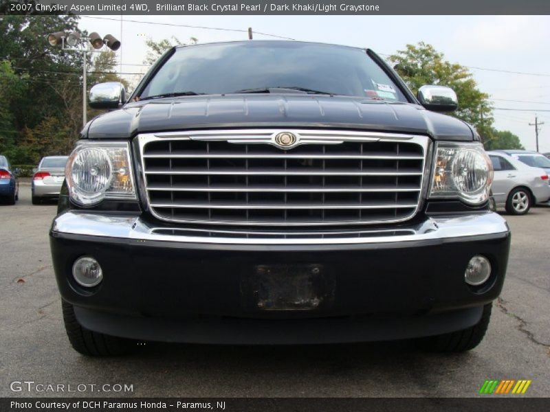 Brilliant Black Crystal Pearl / Dark Khaki/Light Graystone 2007 Chrysler Aspen Limited 4WD