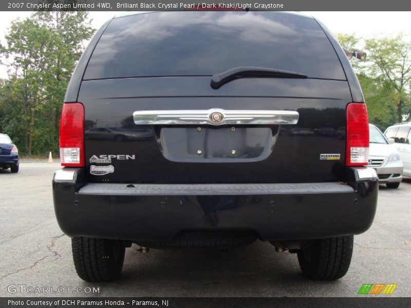 Brilliant Black Crystal Pearl / Dark Khaki/Light Graystone 2007 Chrysler Aspen Limited 4WD