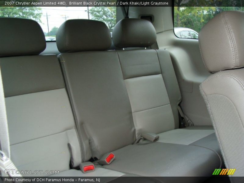 Brilliant Black Crystal Pearl / Dark Khaki/Light Graystone 2007 Chrysler Aspen Limited 4WD
