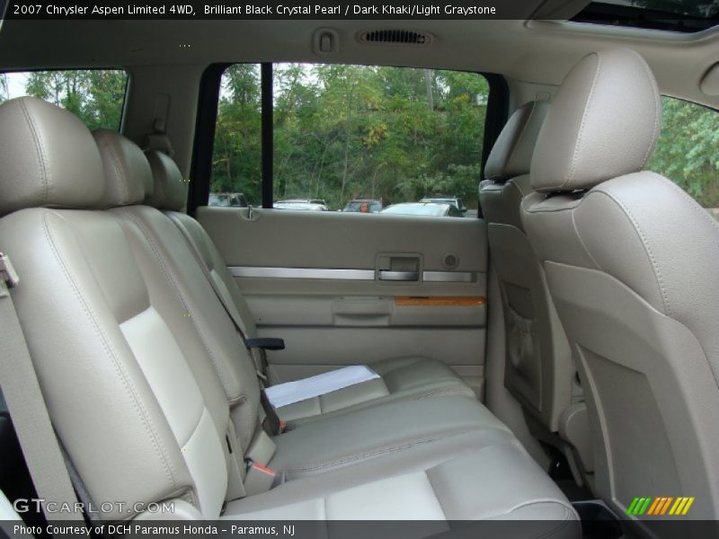 Brilliant Black Crystal Pearl / Dark Khaki/Light Graystone 2007 Chrysler Aspen Limited 4WD