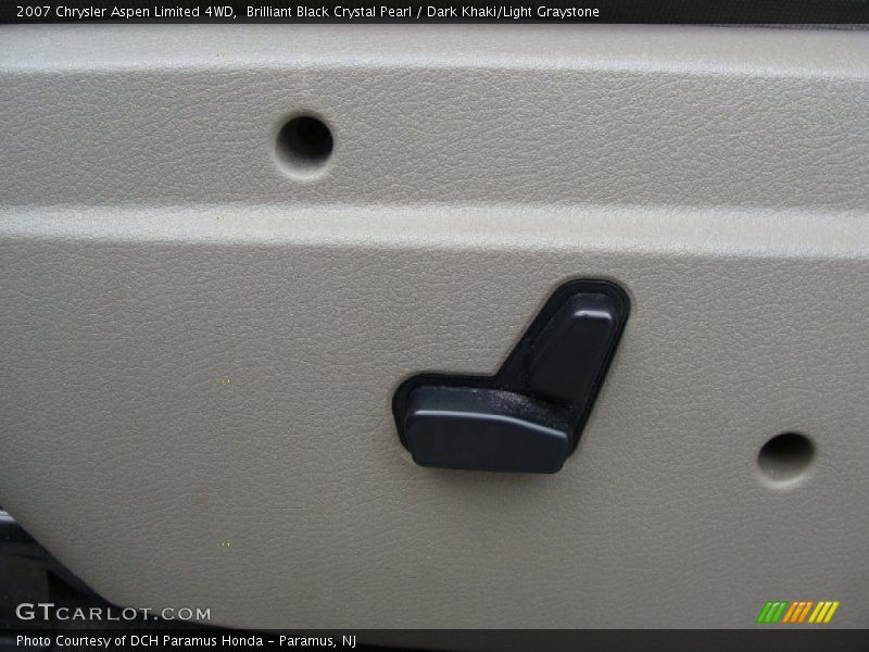 Brilliant Black Crystal Pearl / Dark Khaki/Light Graystone 2007 Chrysler Aspen Limited 4WD