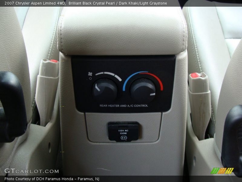 Brilliant Black Crystal Pearl / Dark Khaki/Light Graystone 2007 Chrysler Aspen Limited 4WD