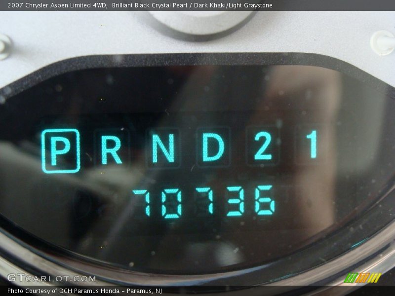 Brilliant Black Crystal Pearl / Dark Khaki/Light Graystone 2007 Chrysler Aspen Limited 4WD