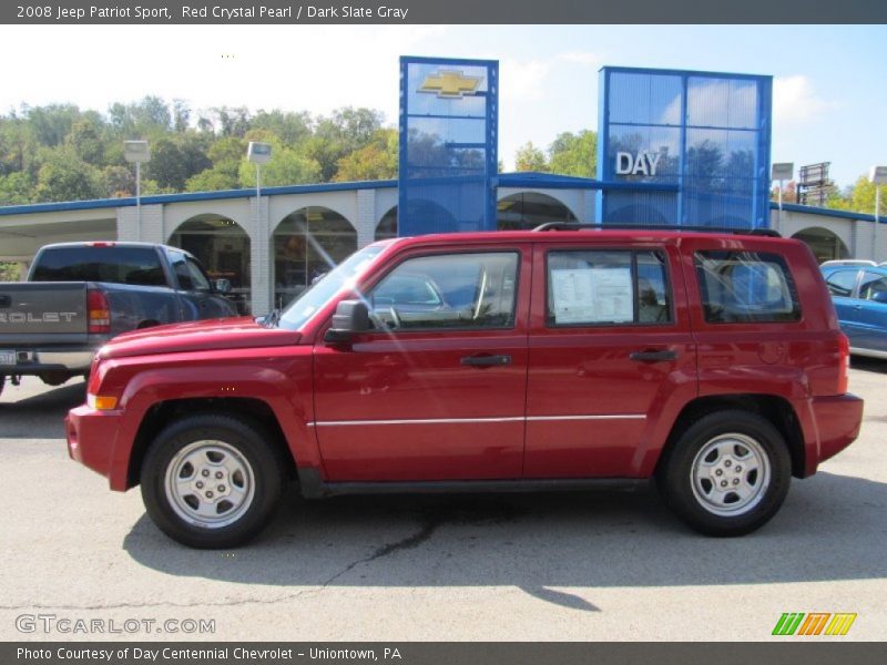 Red Crystal Pearl / Dark Slate Gray 2008 Jeep Patriot Sport