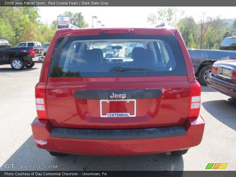 Red Crystal Pearl / Dark Slate Gray 2008 Jeep Patriot Sport
