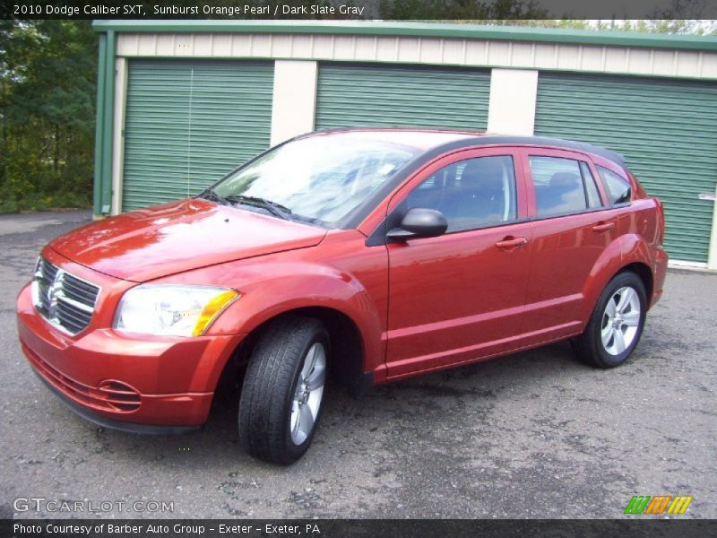Sunburst Orange Pearl / Dark Slate Gray 2010 Dodge Caliber SXT