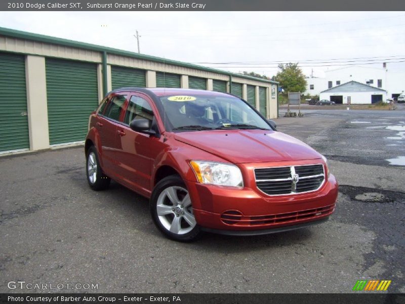 Sunburst Orange Pearl / Dark Slate Gray 2010 Dodge Caliber SXT