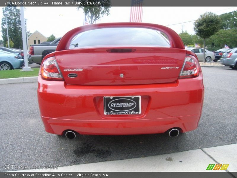 Flame Red / Dark Slate Gray 2004 Dodge Neon SRT-4