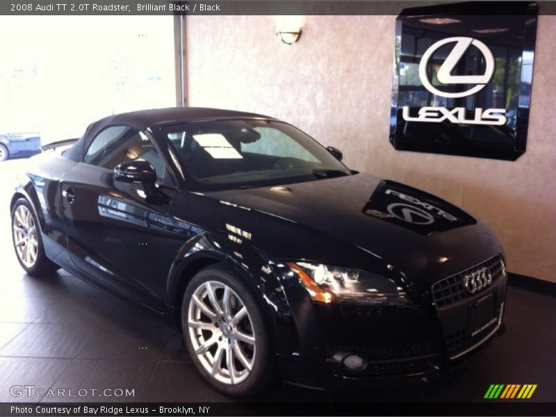 Brilliant Black / Black 2008 Audi TT 2.0T Roadster