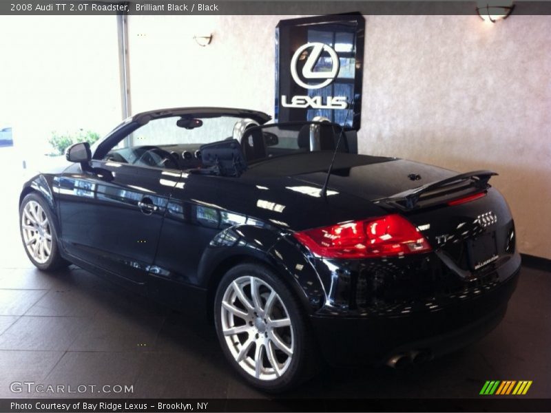 Brilliant Black / Black 2008 Audi TT 2.0T Roadster