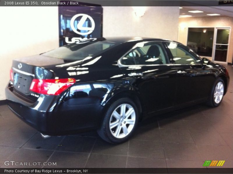 Obsidian Black / Black 2008 Lexus ES 350