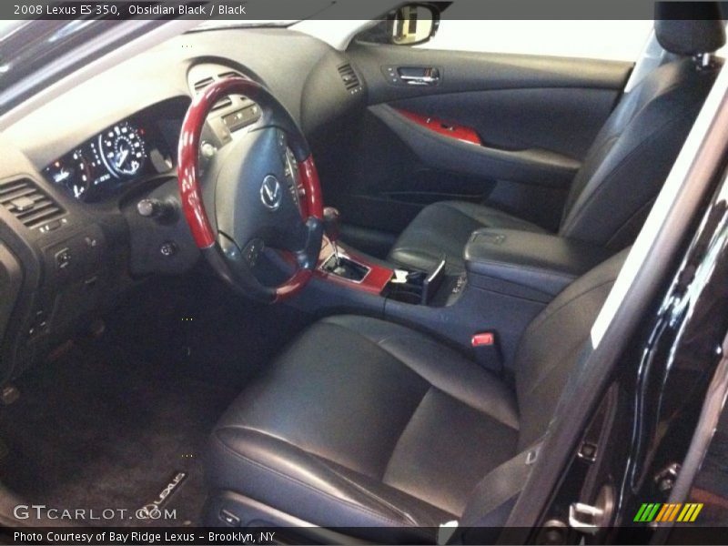 Obsidian Black / Black 2008 Lexus ES 350
