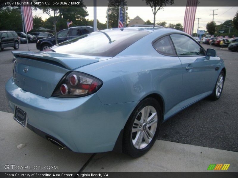 Sky Blue / Black 2007 Hyundai Tiburon GS