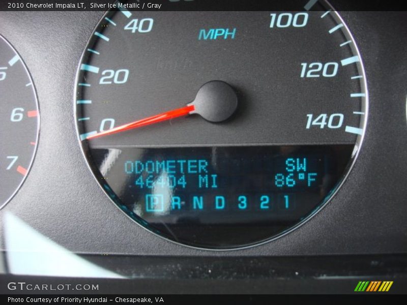Silver Ice Metallic / Gray 2010 Chevrolet Impala LT