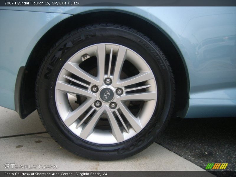 Sky Blue / Black 2007 Hyundai Tiburon GS