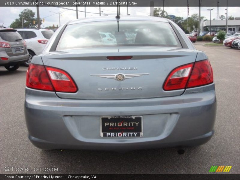 Silver Steel Metallic / Dark Slate Gray 2010 Chrysler Sebring Touring Sedan
