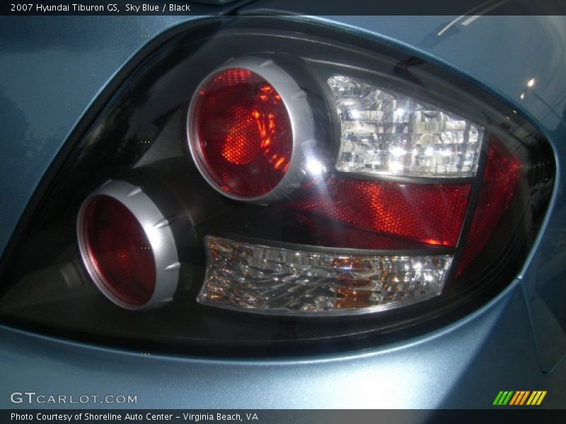 Sky Blue / Black 2007 Hyundai Tiburon GS