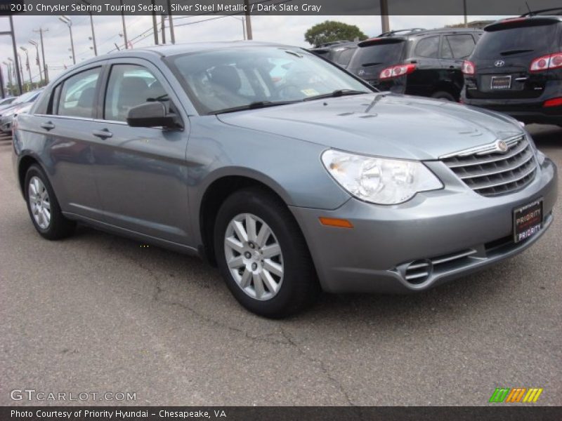 Silver Steel Metallic / Dark Slate Gray 2010 Chrysler Sebring Touring Sedan