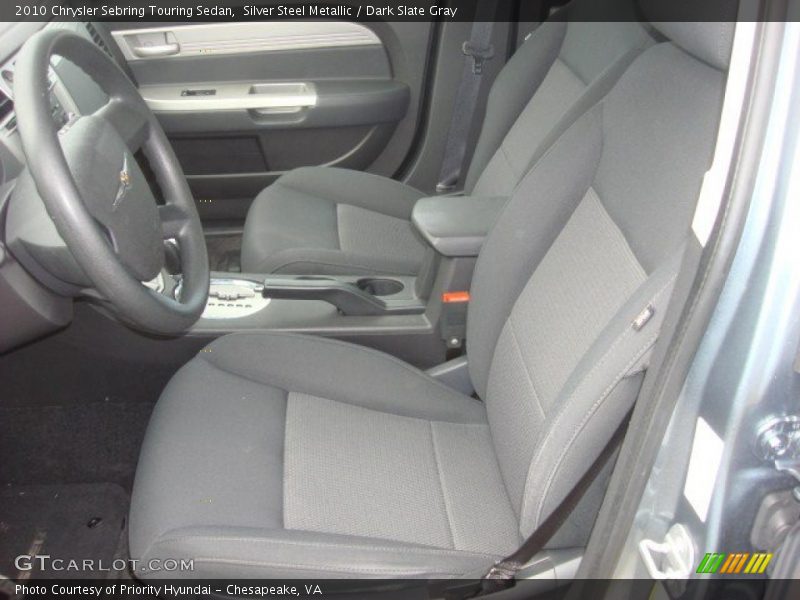 Silver Steel Metallic / Dark Slate Gray 2010 Chrysler Sebring Touring Sedan