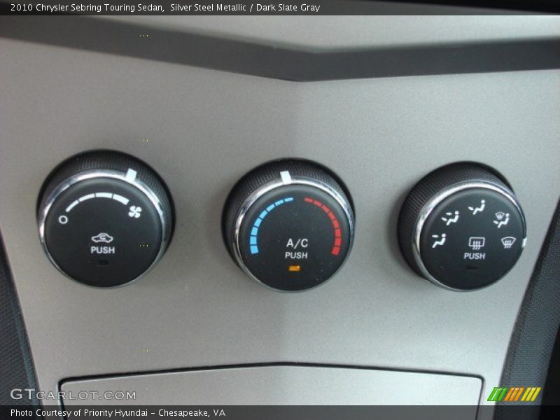 Silver Steel Metallic / Dark Slate Gray 2010 Chrysler Sebring Touring Sedan