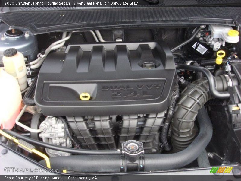 Silver Steel Metallic / Dark Slate Gray 2010 Chrysler Sebring Touring Sedan