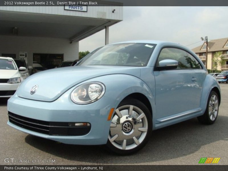 Denim Blue / Titan Black 2012 Volkswagen Beetle 2.5L