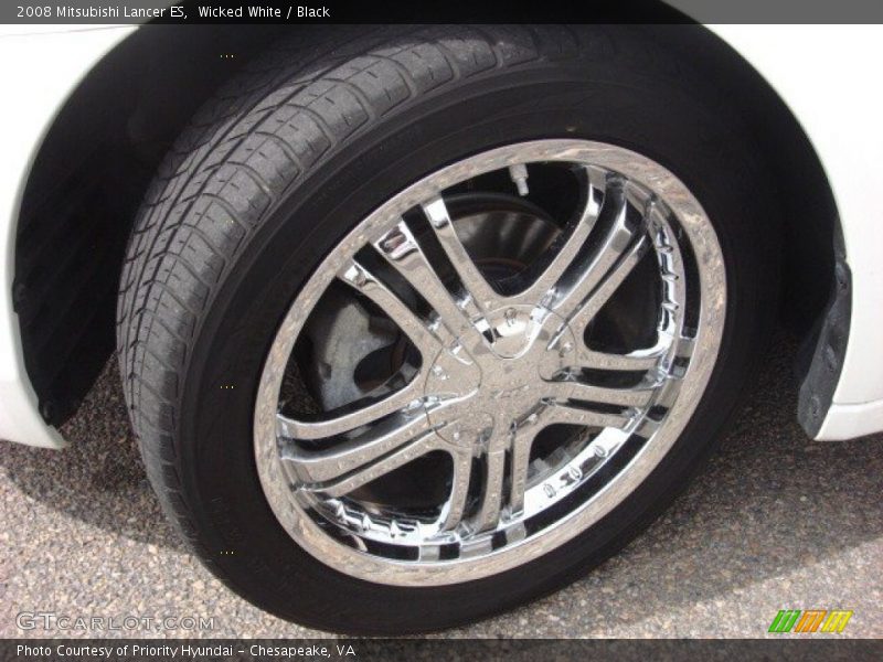 Wicked White / Black 2008 Mitsubishi Lancer ES