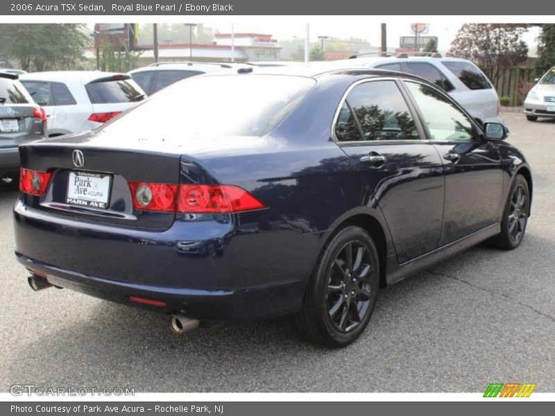 Royal Blue Pearl / Ebony Black 2006 Acura TSX Sedan