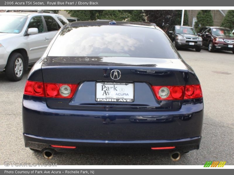 Royal Blue Pearl / Ebony Black 2006 Acura TSX Sedan